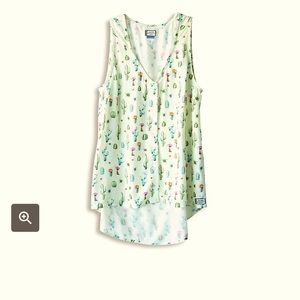 Kavu Beryl Tank Cactus Print Women’s Small